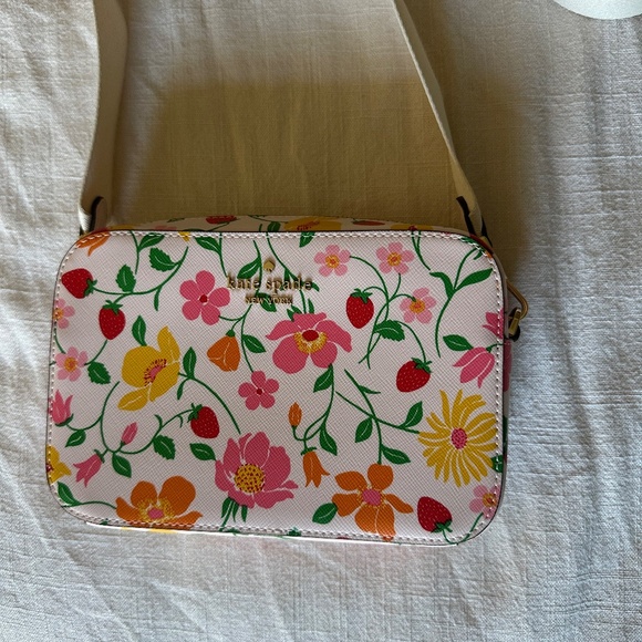 Kate Spade Floral Crossbody Bag - Pink, Orange, Yellow, Green - Picture 2 of 8